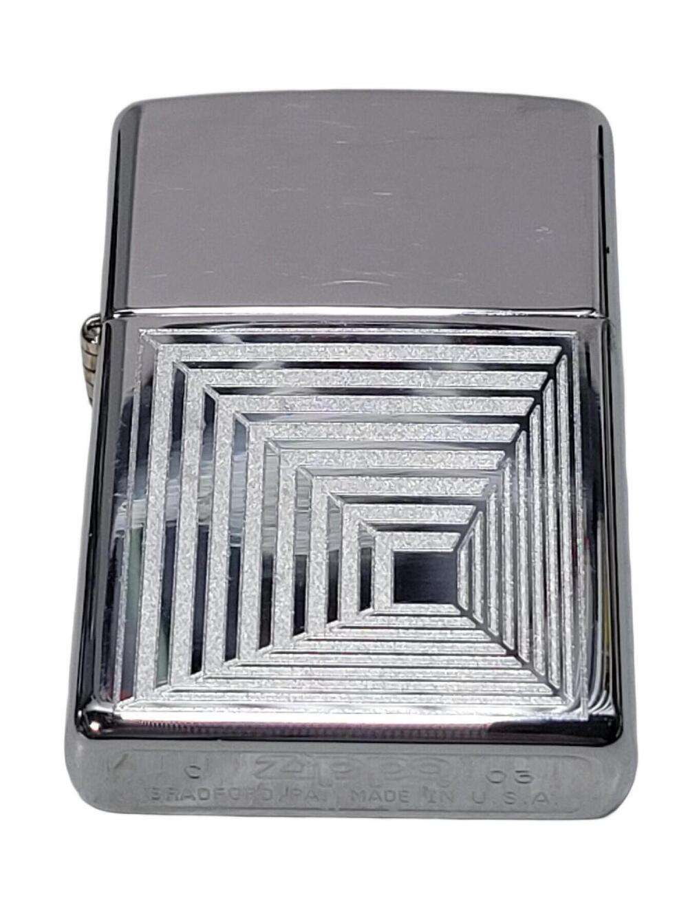 ZIPPO FROSTED ETCH Lighter ELEVATOR SHAFT 2003 Unfired New